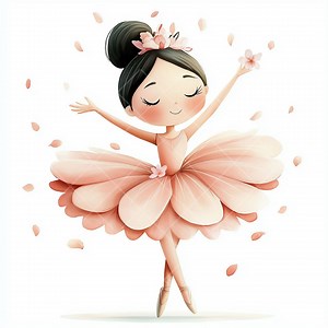 Ballerina Clipart: Girl Ballet Dancer Graphics (JPG Digital Download) - Etsy UK