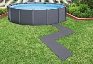 Gray Padded Floor Protector (8 pieces)