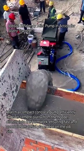 Jobsite Efficiency: Mini Pump in Action for Slurry Transfer