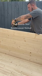 What is SRM Technology? 🔩 Our Steel Reinforcement Method is EXCLUSIVE to Johnsons, we construct every single garden room with custom made 200mm long steel coach screws nestled between the 45mm timbers. What does this mean for your Johnsons Garden Building? It means that a Johnsons Garden Building is SOLID, this method reduces natural timber movement and warping preventing pesky gaps from forming over time. #gardenbuilding #gardenroom #summerhouse | Johnsons Garden Buildings