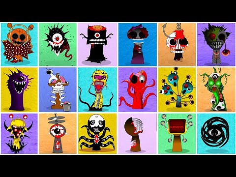 Sprunki 45 Phase 1- 6 All Characters Black, SKY, Oren, Mr.Tree Full Version / Compilation Incredibox