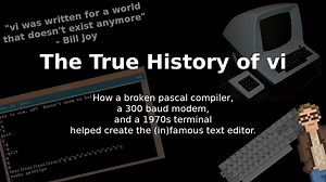 The True History of viHow a broken pascal compiler, a 300 baud modem, and a 1970s terminal ...