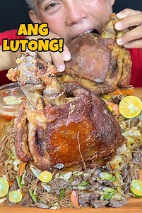 666K views · 10K reactions | Crispy Pata at Pansit Bihon | Raw & Cook Food Asmr | Facebook