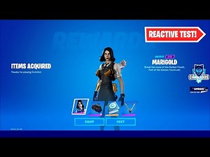 First skin with 2 different reactive feature - How is Marigold Skin reactive Gameplay in Fortnite