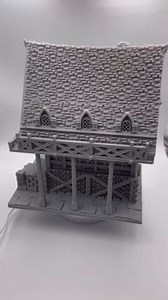 HAUTICO Tabletop Miniature Building, Middle-Ages Medieval Gothic Architecture Terrain, Decoration Background Dioramas, Paintable (Medium Scale)