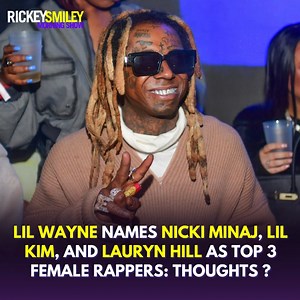 #LilWayne Names Nicki Minaj, Lil Kim, and Lauryn Hill as Top 3 Female Rappers: Thoughts?⁣ ⁣ RickeySmileyMorningShow.com ⁣ 866-9-RICKEY⁣ ⁣ #RSMS #RickeySmileyMorningShow | Magic 95.9 Baltimore | Facebook