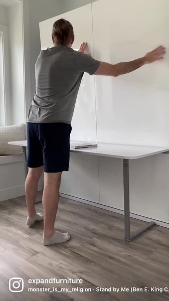 3.2K views · 75 reactions | Hover - Queen Balanced Wall Bed Desk by Expand Furniture. | Expand Furniture | Facebook