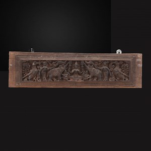 Antique Door Lintel With Relief Carvings, Gaja Lakshmi Vintage Wooden Wall Panel Lintel Ancient Architectural Antique - Etsy UK