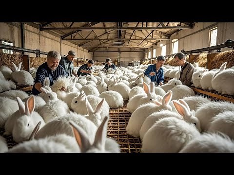 Angora Rabbit Farming - How Farmers Raise And Harvest Angora Rabbit Fur