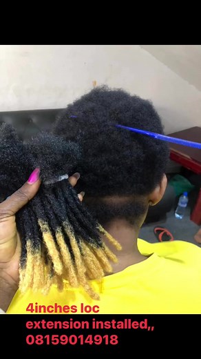 Our 4inches loc extension was installed 🤜🤜🤜 ogba Lagos 08159014918,,,#dread #dreadlocks #natural #LOC #lagos | Dreadlocks Concepts