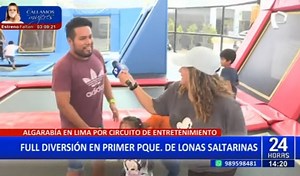 ¡Diversión para grandes y chicos!: Primer parque de lonas saltarinas causa sensación