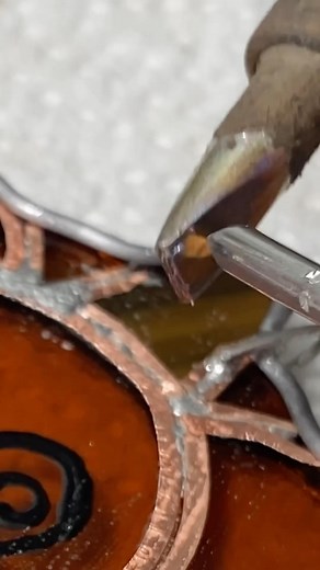 3.9K views · 50 reactions | Posted @withregram • @taysglass Satisfying soldering of a stained glass jackolantern ✨ Just a dizzy guy ‍若 #stainedglass #jackolantern #halloween #satisfying #soldering #nature nature inspired Halloween glass art satisfying video soldering compilation clips | Talking Out Your Glass | Facebook