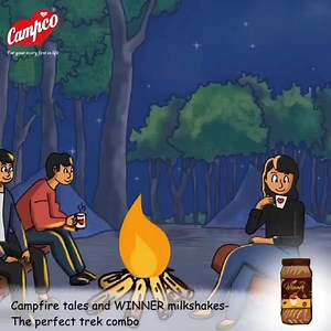Savor the rich goodness of a Campco WINNER Milkshake by the midnight campfire. A delightful blend that elevates the camping experience! 🌙🔥 #milkshake #winner #delight #campfire #night #campco #happiness #chocolate #chocolatelover #campcofiesta #funtan #tryitout #madeinindia #amazon #campcochocolates | Campco Chocolates