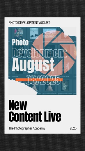 ✨ August 2025 Photo Development Session – Now Available! ✨ Our latest Photo Development Session with Mark Cleghorn is now ready to watch. Each month, Mark critiques member-submitted images with detailed, constructive advice on how to take your photography to the next level—whatever your style or subject. Submissions may include implied or full nude works, all handled with professionalism and artistic respect. 👉 Academy & Champion Members — don’t forget to upload your images for the next session