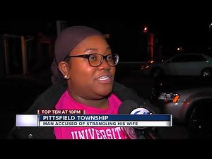 Husband accused of strangling wife to death in Pittsfield Township