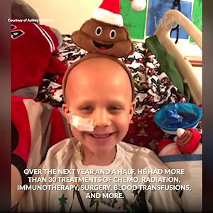 SOUND ON: September is Childhood Cancer Awareness Month. Share your sweet messages below for Smiley Riley, who rang the bell after 17 months of rigorous treatment. 💛 | WebMD