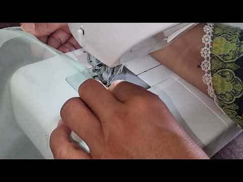 Pico on Organza Fabric With Singer 8280