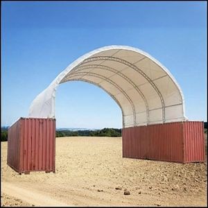 [Hot Item] Portable Container Tent Dome Shelter Shipping Container Warehouse PVC Hall