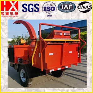[Hot Item] Diesel Engine Power Mobile Wood Tree Log Branch Chipper Shredder Machine