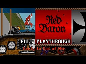 Red Baron - full playthrough longplay - Dynamix / Sierra, 1990 - PC / DOS - WWI combat flight sim