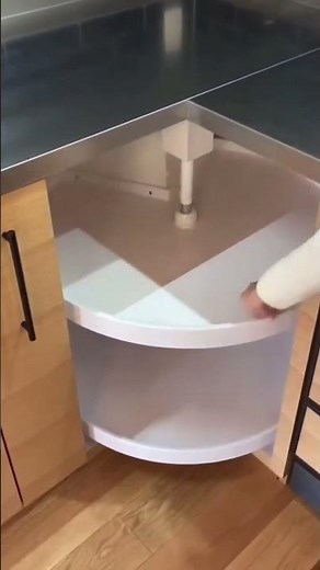 Modular kitchen corner unit design idea #modularkitchen #interiordesign