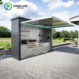 [Hot Item] Cocina modular de barbacoa de acero inoxidable para exteriores con horno de pizza
