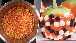 209K views · 836 reactions | Candy corn caramel apples are the...