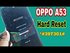 Oppo A53 hard rest forgot password || CPH2127 hard reset without box without PC | Latest Trick 2022