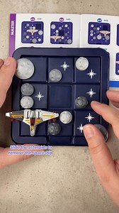 Slide the pieces to remove the Spaceship from the Asteroid Escape Puzzle. #slidepuzzle #puzzlegame #puzzles #puzzle | Puzzle Master Inc.