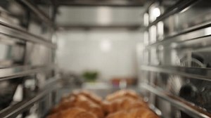 Croissants dorés sur des plateaux de : vidéo de stock (100 % libre de droit) 3447517313 | Shutterstock
