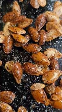 Roasted Butternut Squash Seeds | How to roast butternut squash seeds. #roastedbutternutsquashseeds
