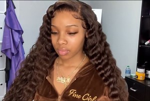 #30 Light Brown Deep Wave Human Hair Bundles Unprocessed Virgin 3 Bundles 18 20 22 Inch Color 30 Deep Curly Bundle Human Hair Extensions 50 Gram Per Bundle