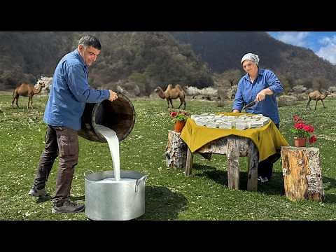 Village Life Cooking! Homemade Peanut Butter, Cheese in 4K