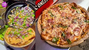 Italian Omelette Cheez Pizza #streetfood #omelate #foodfatafat #indianfood #indianfood #pizza #omelettepizza | Food Fatafat