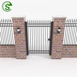 [Hot Item] Galvanized Steel Frame Wire Mesh Single Swing Guard Security Garden Fence Gate