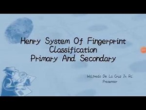 HENRY CLASSIFICATION