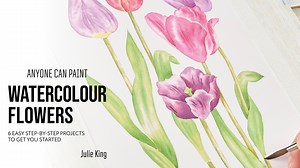 Dive into a world of blooms with ‘Anyone Can Paint Watercolour Flowers’ and master the art of floral painting! Unleash your inner artist and transform ordinary paper into a vibrant garden of watercolour wonders! From Clematis and Sweet Pea to Hibiscus and Tulips, learn to paint a bouquet of your very own. ‘Anyone Can Paint Watercolour Flowers’ by Julie King is available from www.searchpress.com and all good booksellers! | Search Press Art and Craft Books | Facebook