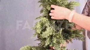 5FT Artificial Cedar Tree for Outdoor Front Porch Decor, Real Touch Topiary, Realistic Potted Fake Faux Tree Plants for Indoor Garden Holiday Winter Decoration