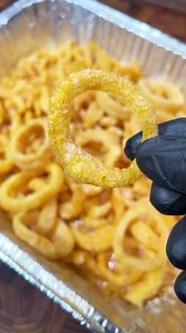 Garlic Parm Funyuns #easyrecipe #snacks #fingerfood #appetizers #partyfood #footballfood | Cookingintheyard