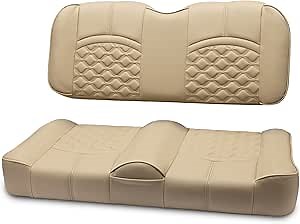 MODZ® FS1 Custom Golf Cart Front Seat for ICON [20,i20L,i40 & i40L] - [Add $40] - Khaki Base - X-Diamond Pattern