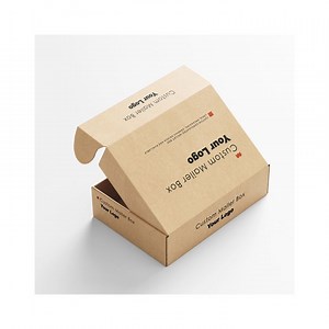 [Hot Item] Custom Logo Printed Corrugated Kraft Paper Rectangle Water-Based Mailer Mailing Shipping Box