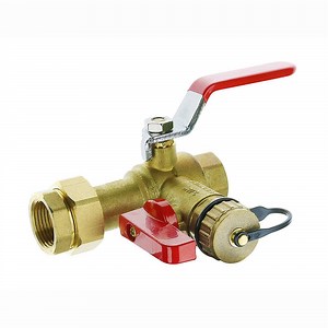 [Hot Item] 3/4-Inch Brass Isolator Tankless Water Heater Service Valve Kit with Pressure Relief Valve