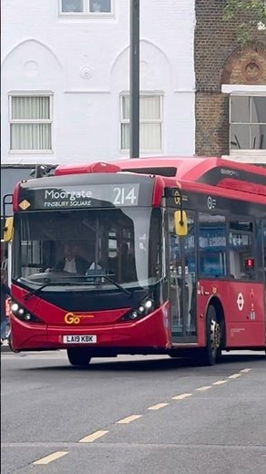 ELECTRIC London Bus Route 214 To Moorgate, Finsbury Square 🇬🇧🚎🔋 || #londonbuses #camden #tfl