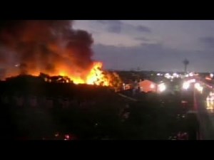 Fire crews battling large fire at Magnolia Terrace Apartments in West Houston