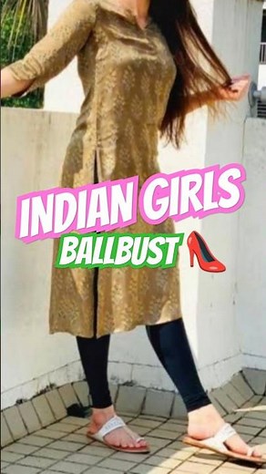 INDIAN GIRLS BALLBUST 02 #ballbust #indian #girlpower #leggings #saree #churidar