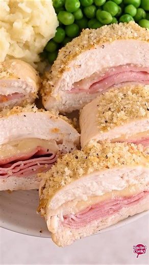 1K views · 29 reactions | Recipe: https://www.rachelcooks.com/healthier-chicken-cordon-bleu/ It’s a great way to jazz up boneless skinless chicken breasts. | Rachel Cooks | Facebook
