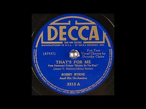 Bobby Byrne & his orchestra - That's for Me (1940)