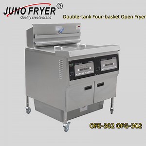 [Hot Item] Double Tank Stainless Steel Electric Chicken Potato Chips Deep Fat Fryer