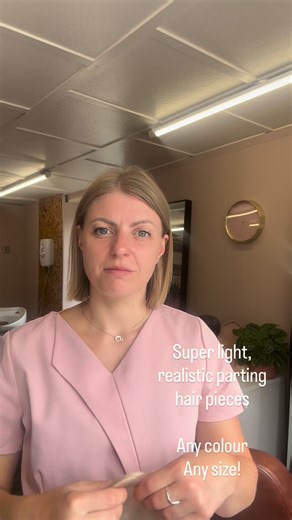 This is a low density, made to order piece in colours 8 (30% and 16 70%) Fully injected PU, 18” and stunning! Only this left for this piece is a root- which I like to add myself so I can control the colour and fit and cut to style. These can be clipped on and off, or semi integrated with microbeads, tape, medical grade adhesive etc What colour would you choose? #lauraslusciouslocks #toppershuddersfield #lacetopper #helperhair #hairlosshuddersfield #hairfallsolution | Laura’s Luscious Locks- Hair