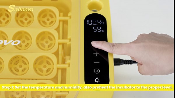 Sailnovo 24 Egg Incubator for Hatching Eggs with Humidity Display, Automatic Egg Turner and Egg Candler, Temperature Control Incubators for Chickens Quails Birds Eggs, Green
